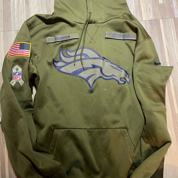 Men's Denver Broncos Salute To Service Therma Hoodie - Picture 2 of 4
